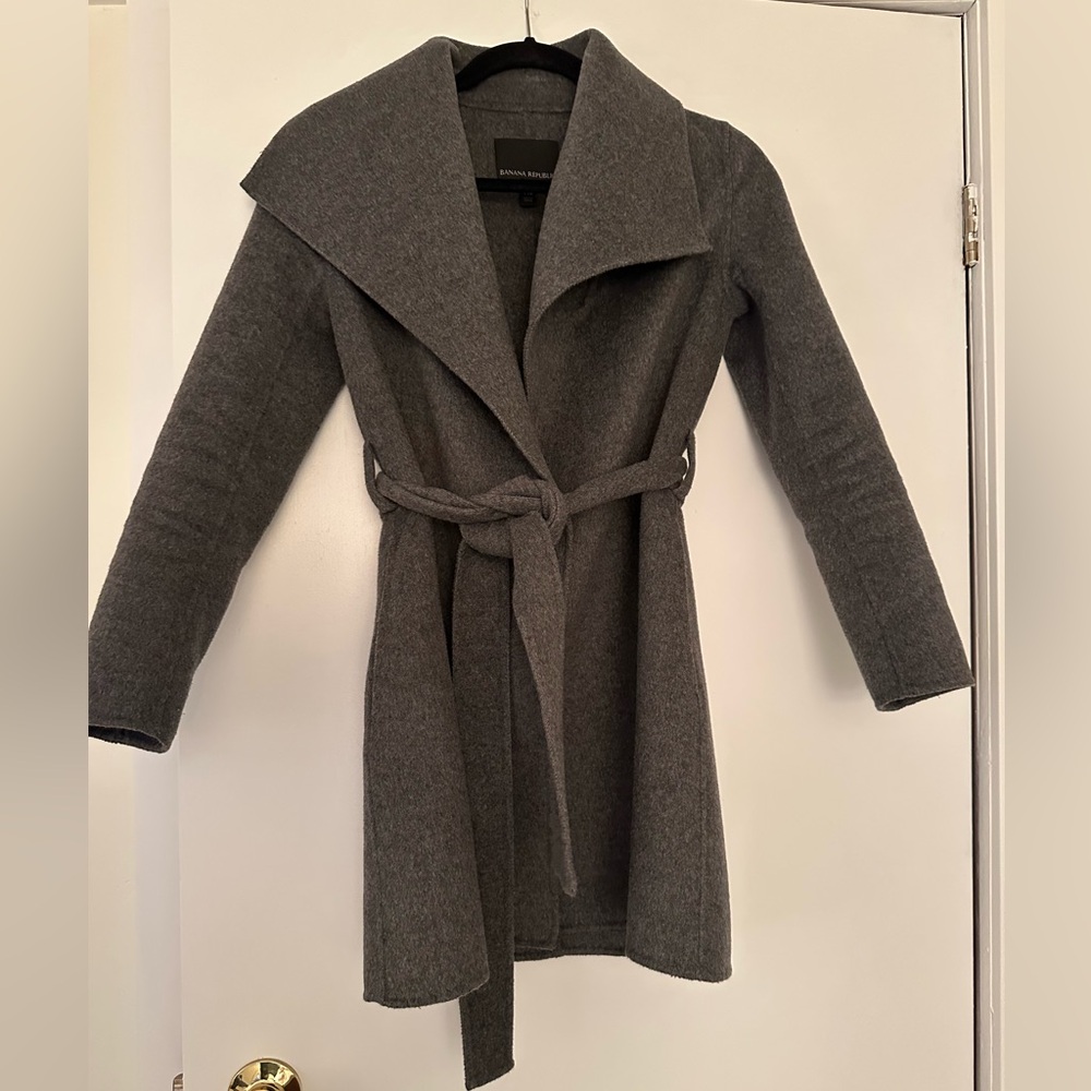 Banana Republic Double-Faced Wrap Coat